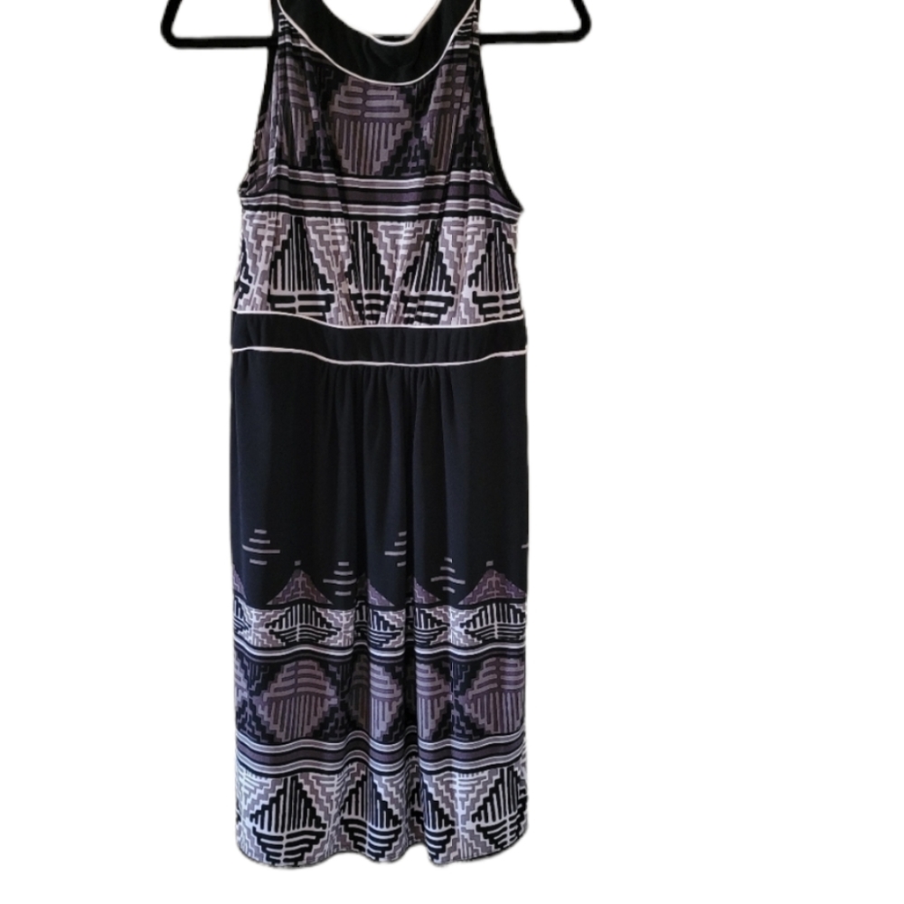 Cato black, gray, and white dress. Tribal print - Picture 1 of 4
